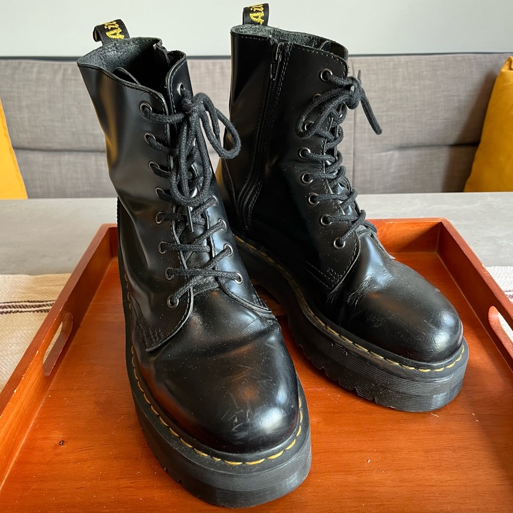 Dr Martens Jadon Boot - Smooth Leather Platforms - COPY